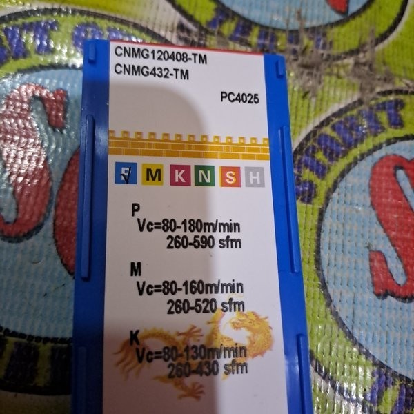 Insert Bubut Carbide Cnmg120408 Pisau Bubut Pahat Bubut Cnmg12