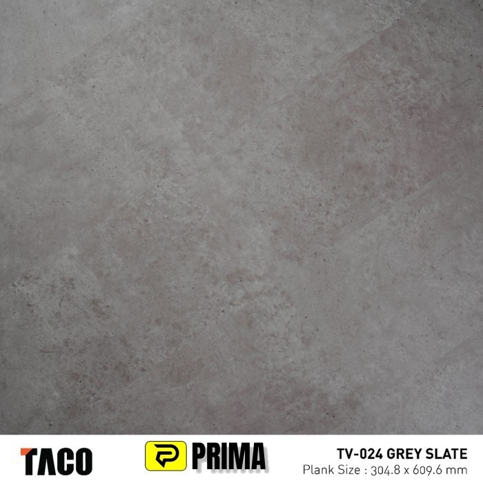 Taco Lantai Vinyl 3Mm Stone Series Tv-024 Grey Slate