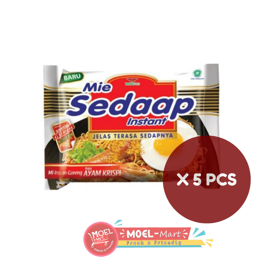 

MIE SEDAAP Mie Goreng Ayam Krispi 5pcs x 88gr