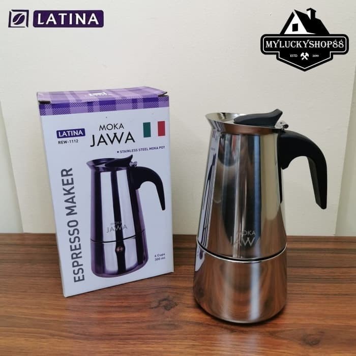 Latina Rew-1112 Moka Jawa - Mokapot 300Ml - Moka Pot 6 Cup 300 Ml