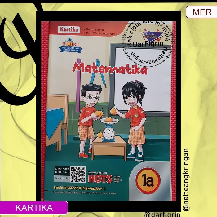 LKS Matematika Kelas 1 2 4 5 Semester 1 SD/MI KURMER Kurikulum Merdeka-Kartika-HOTS-Tezar-Putri