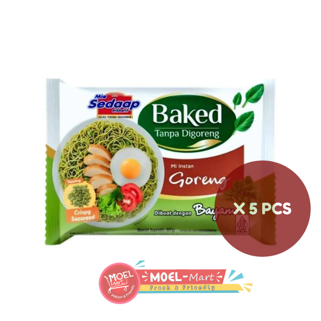 

SEDAAP MIE BAKED GORENG 5 Pcsx x 87GR