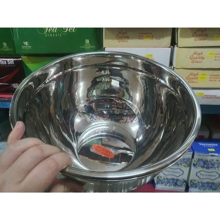 Fujinex Mixing Bowl Stainless 26 Cm Baskom Adonan
