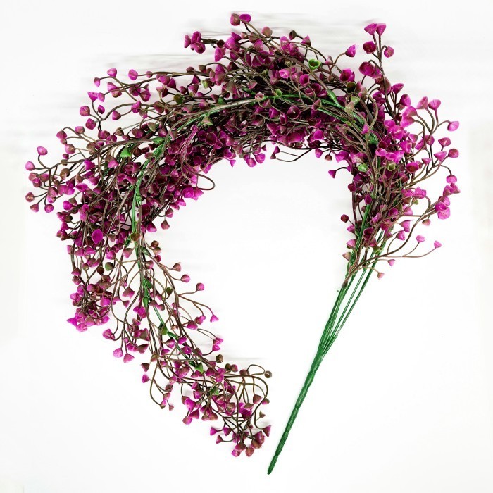 Daun Juntai Gantung Daun Rambat Tanaman Hias Artificial Plastik Ungu