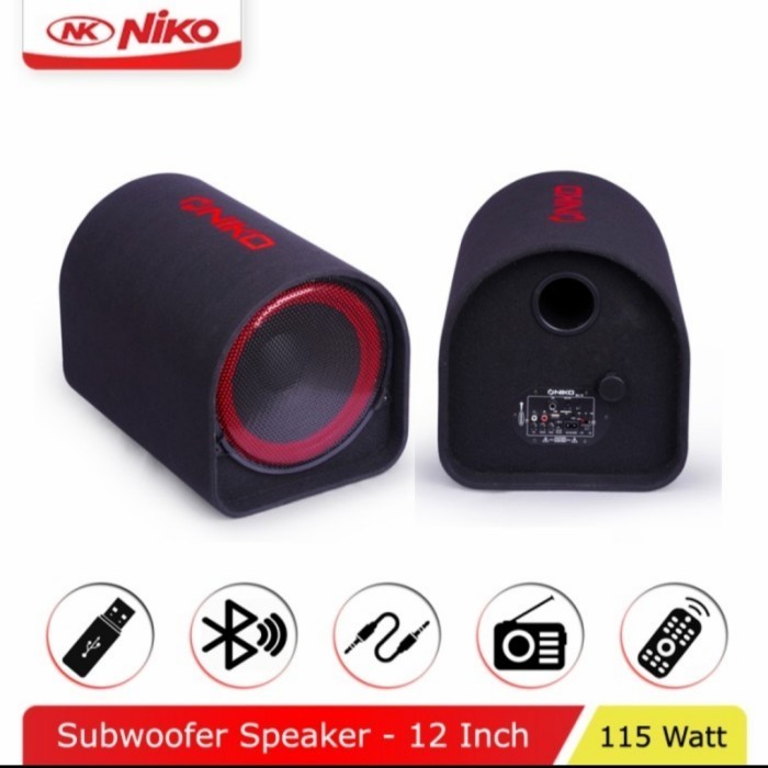 Speaker Niko Gl 12. Subwoofer Car Speaker 12 Inch Bluetooth