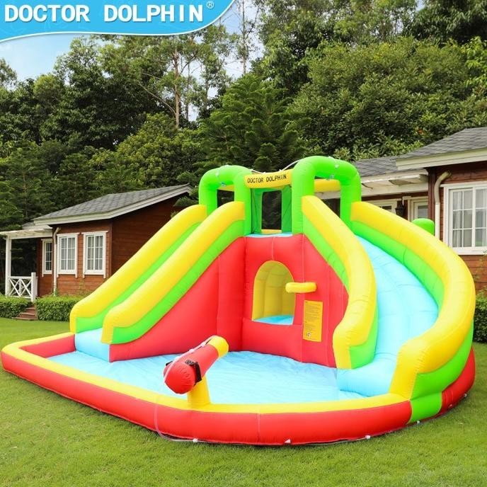 Kolam Renang Anak Jumbo Perosotan Bouncy Castle Istana Balon H85M