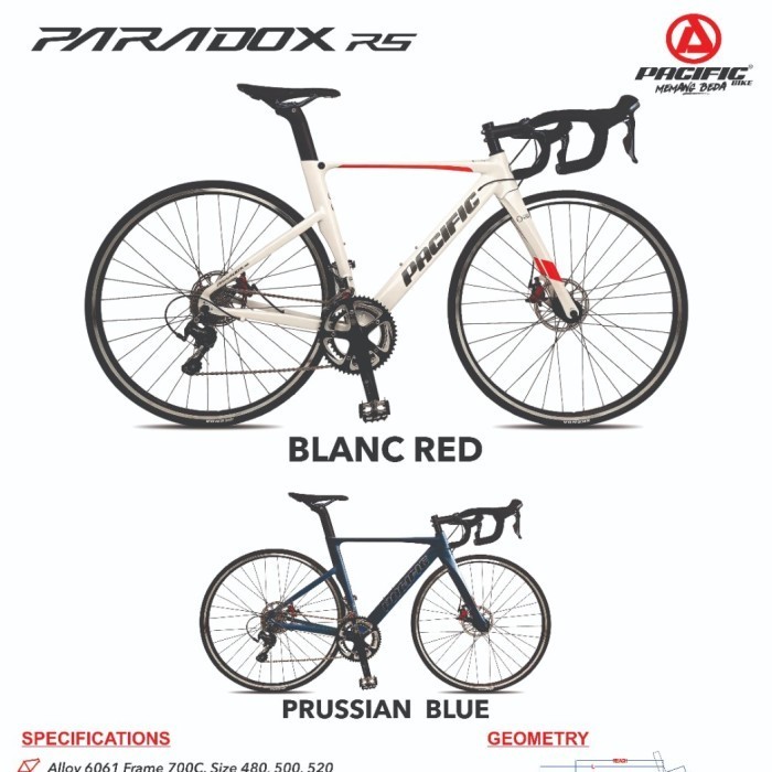 Sepeda Balap PACIFIC PARADOX R5 700cc 2x10 speed