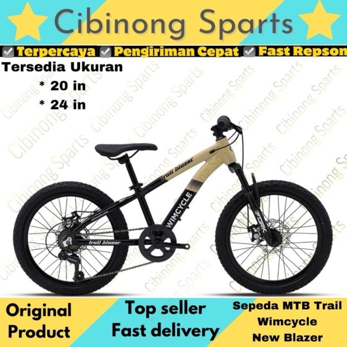 Sepeda Gunung MTB 20 / 24 Wimcycle Trail Blazer Alloy 7Speeds Cakram
