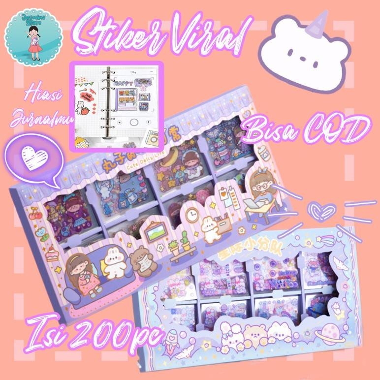 

STIKER 200PC GAMBAR KARTUN KOLASE TANGAN KREATIF DIY STIKER DEKORATIF SET/STIKER BOX KOLEKSI STICKER AESTHETIC 200 LEMBAR/STIKER MOTIF KARTUN BAHAN PVC UNTUK SCRAPBOOK/STIKER PVC MOTIF KARTUN LUCU UNTUK DEKORASI SCRAPBOOK RO23