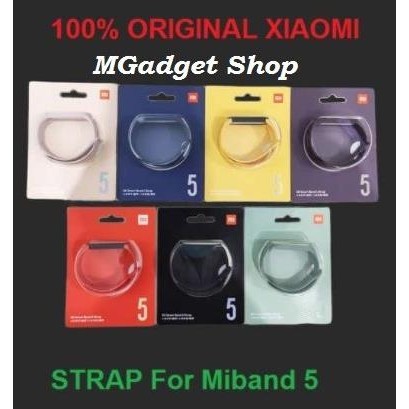 XIAOMI Strap Miband 5 Mi Band 5 Strap Original / Tali Jam