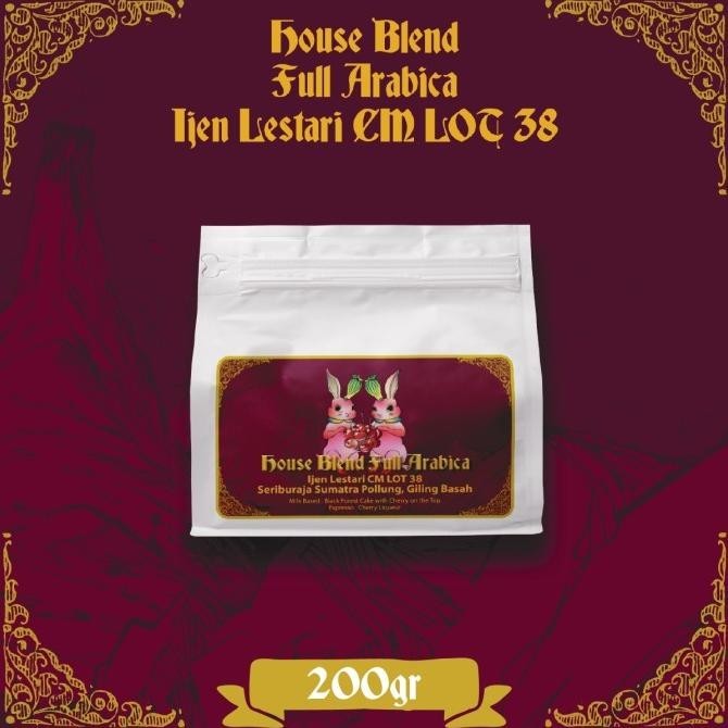

House Blend - 50:50 Ijen Lestari X Seriburaja Full Arabica, Biji Kopi