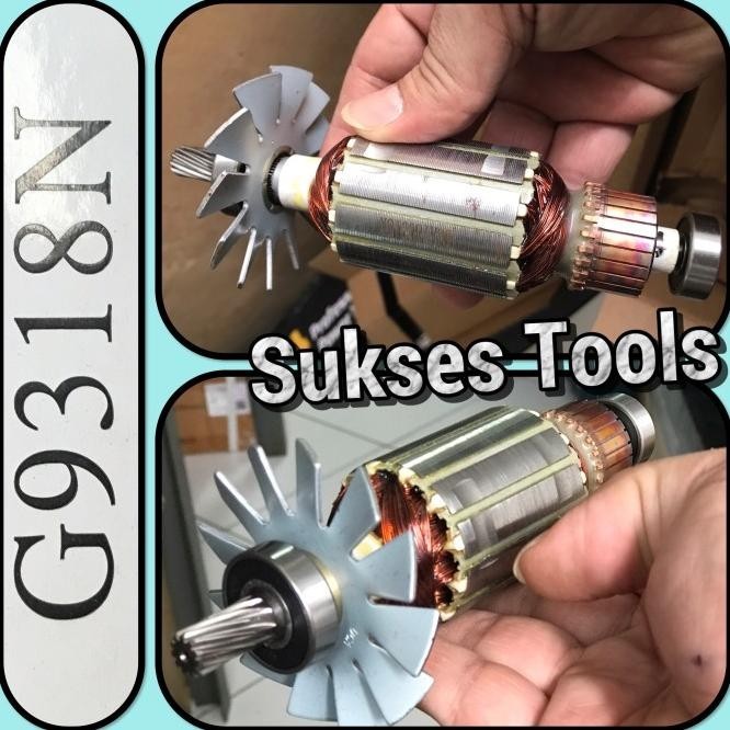 Armature Gmt G 9318 N Angker Motor Mesin Poles Gmt Model Bor G9318 N
