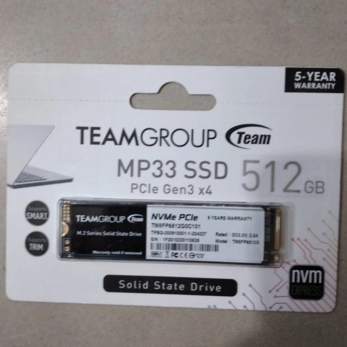 TEAM GROUP MP33 SSD NVME M.2 256GB 512GB
