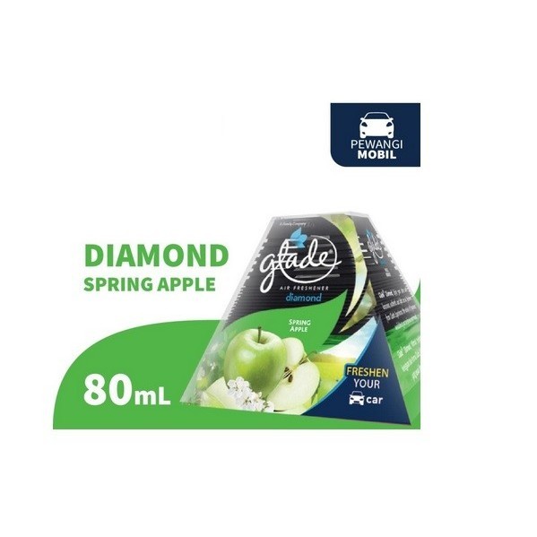 Glade Diamond Pewangi Mobil Spring Apple 80Ml