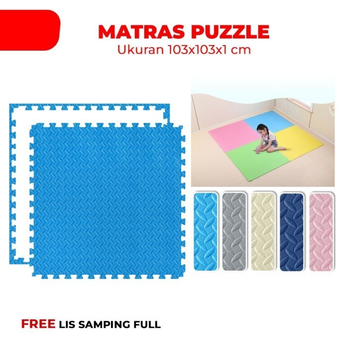 Eva Matras Puzzle Tikar Karpet Alas Lantai Evamat Besar 100X100Cm 1M