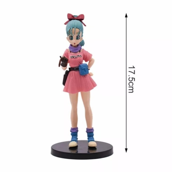 Mainan action figure dragon ball bulma pink chi chi