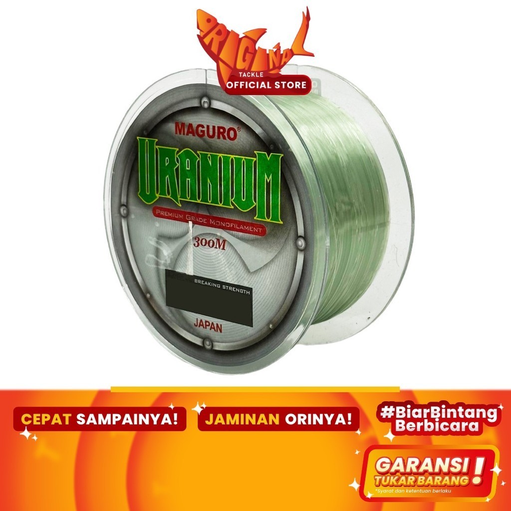 Senar Pancing Maguro Uranium Nylon Nilon Lentur 300m