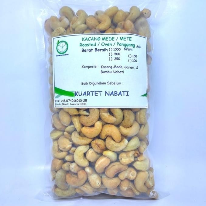 

Kacang Mede - Mete Oven - Roasted Cashew - Jumbo - Rasa Asin - 500 Gr