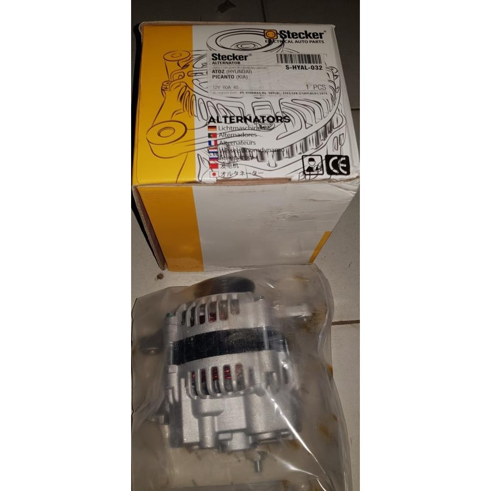 Alternator/Dinamo Amper Hyundai Atoz/Kia Picanto