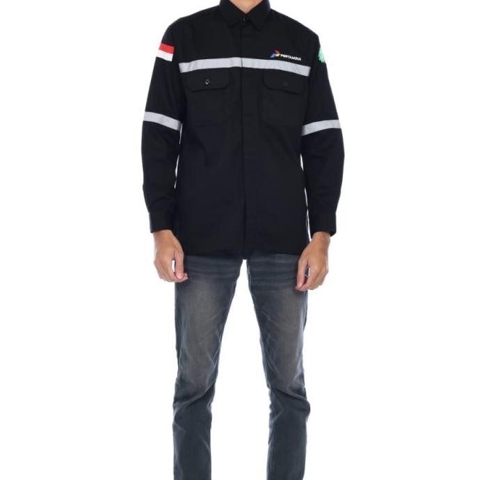 Seragam Pertamina Spbu Lengan Panjang/Baju Kerja Pertamina