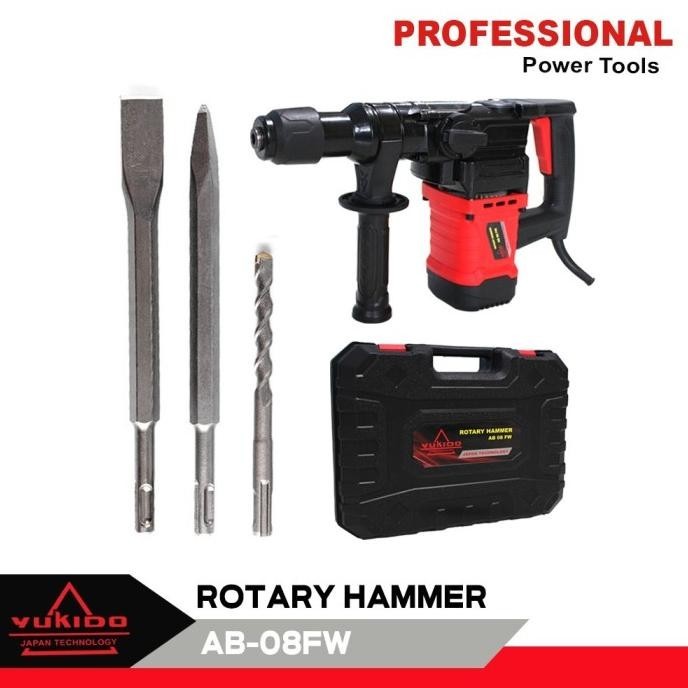 Hammer Drill Mesin Bor Bobok Tembok Beton Yukido Ab08Fw Hammer