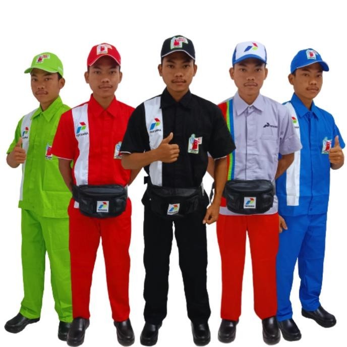 Seragam + Topi Spbu Pertamina | Baju Operator,Pengawas,Office Boy Spbu