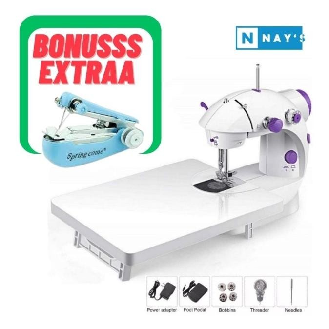ADA GARANSI Mesin Jahit Portable Mini + Meja Jumbo