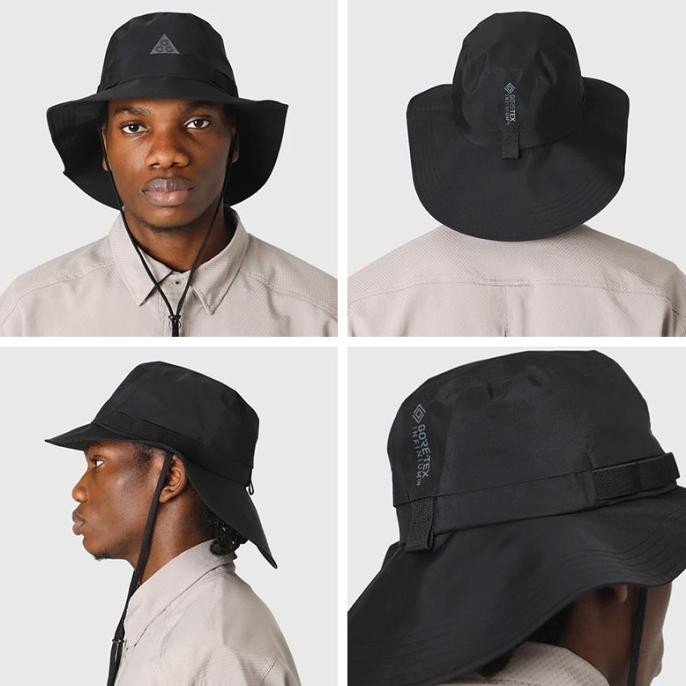 Topi Nike Acg Apex Gore-Tex Outdoor Bucket Hat Black Original