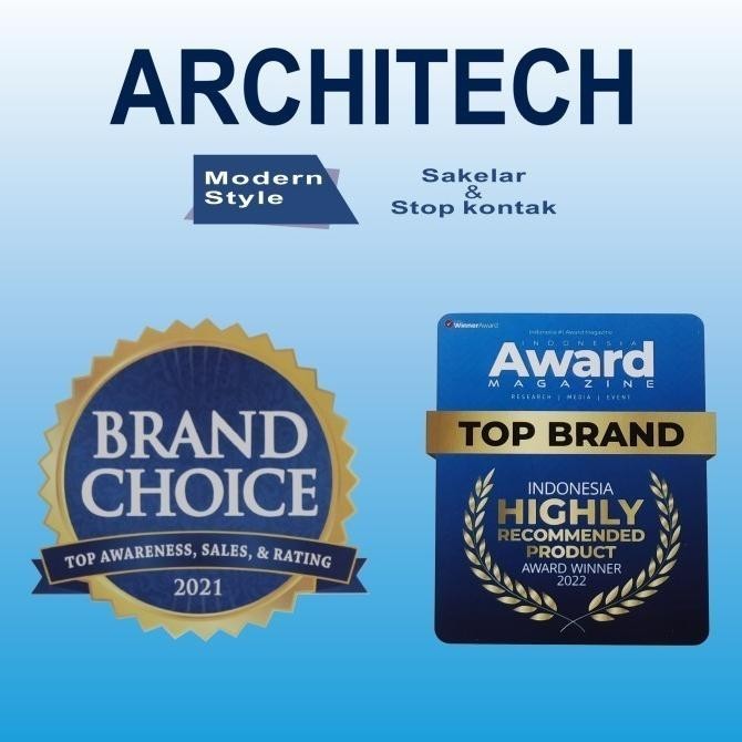 ARCHITECH SAKLAR PLATINUM BLACK B9 ARCHITECH STOP KONTAK SAKLAR NEW