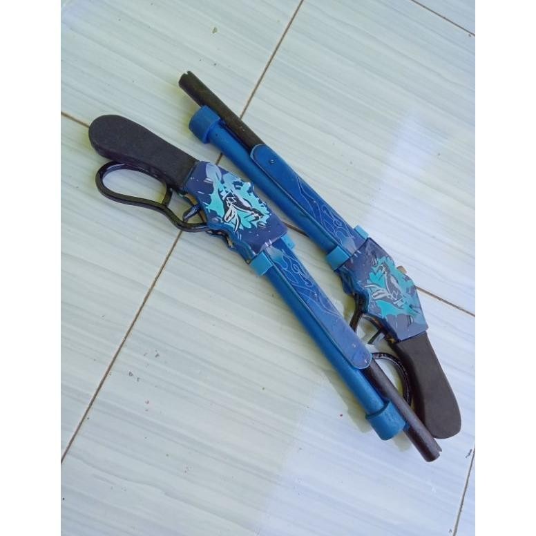 Big Sale Mainan Kayu Pake Karet Gelang Model Sg2 Skin Mamba Zn534