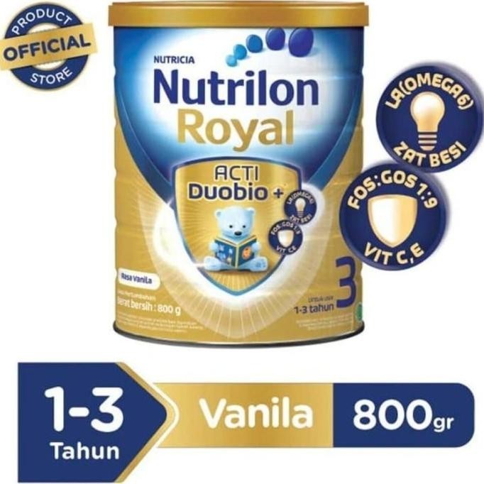 

Nutrilon Royal 3 Vanilla 800gr (1-3 Tahun) Susu Formula Anak LA