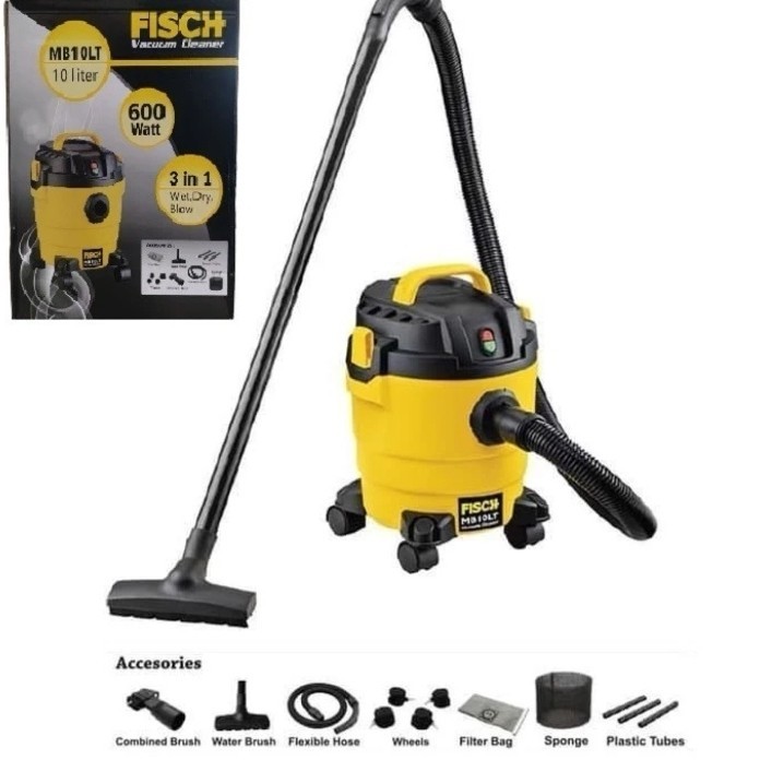 """] FISCH MB10LT mesin vacuum cleaner fisch vacum sedot basah tiup 10 lite