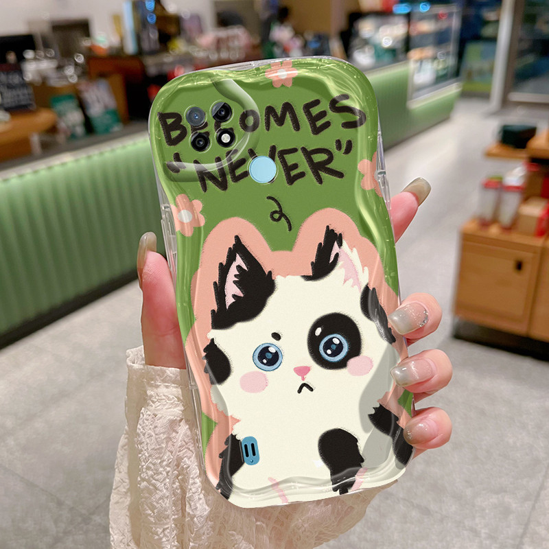 Casing Hp Untuk Realme C21 Case Cesing Pola Kucing sapi lucu Silikon baru Kesing perlindungan Kasing