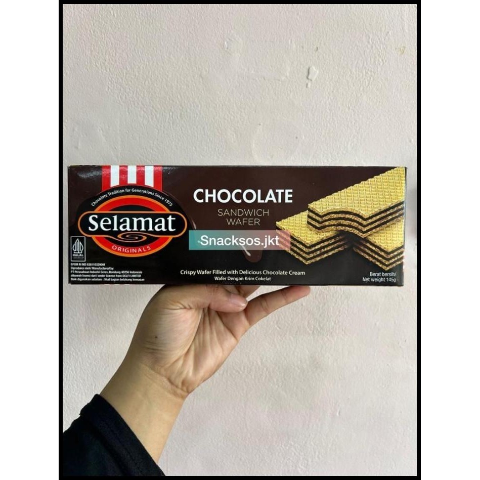 

Selamat Sandwich Wafer Black Vanilla / Chocolate / Double Chocolate