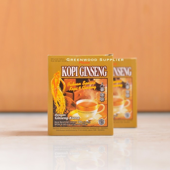 

Brom Kopi Ginseng - Dengan Ginseng Korea (1 Box Isi 6 Sachet)