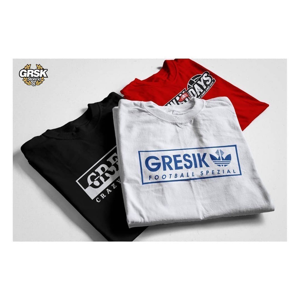Kaos T Shirt Pria Gresik Crazy Football Football Spezial