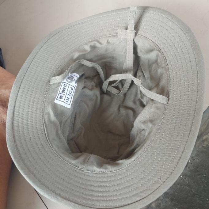 TOPI RIMBA JATAH POLRI HITAM DAN HIJAU BS01