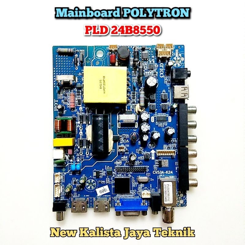 MB TV POLYTRON PLD 24B8550 ORIGINAL CV53A-K24 MAINBOARD 24B8550 MOTHERBOARD PLD24B8550 MB 24B8550 MA
