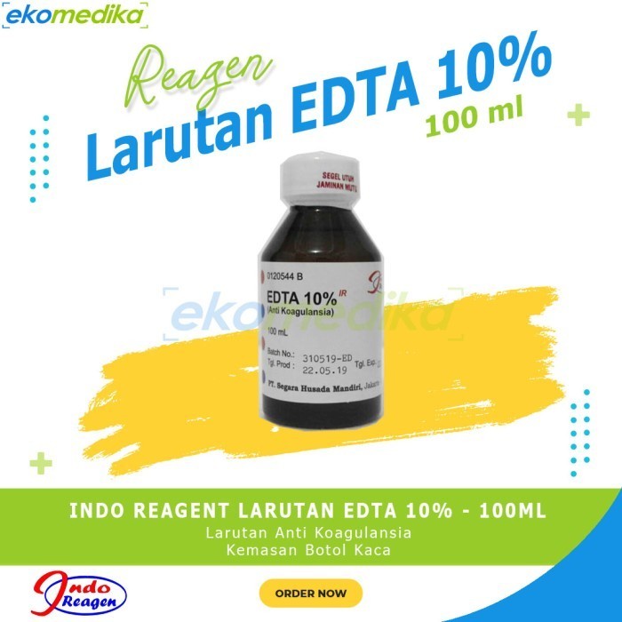 Edta 10% Indo Reagent Larutan Edta 10% 100Ml / Reagen Edta 10%