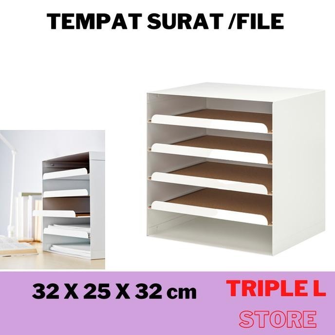 

Rak Tempat File Surat Kertas Laci Susun Atas Meja