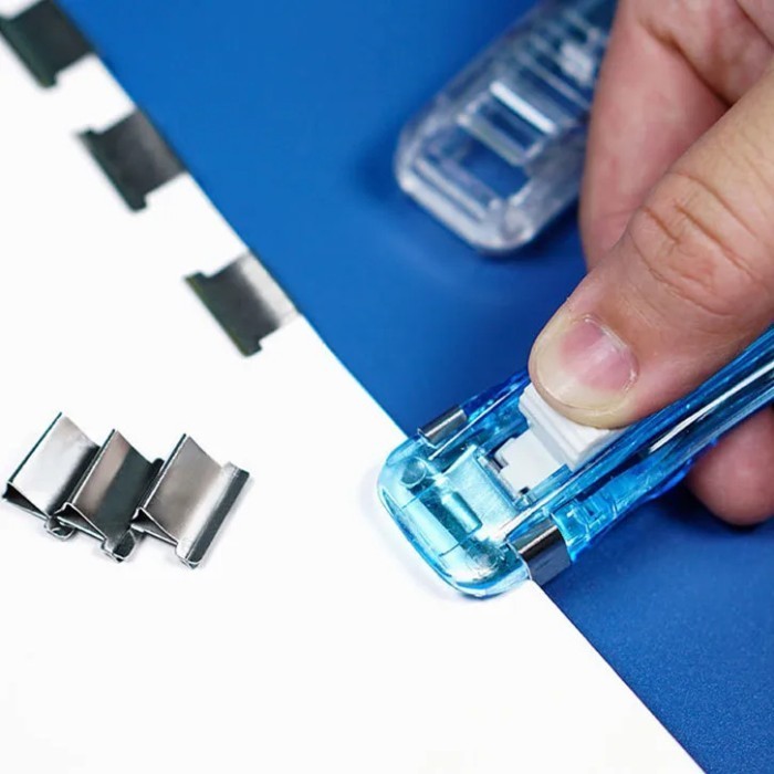 

Ready oke] Stapler Klip Kertas Dokumen Kantor 60 lembar /Paper Binding Clip