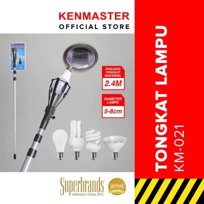 Terbaru Kenmaster. Tongkat Lampu Ganti Lepas Stik Lampu Bohlam Km 021 Stick Promo Terlaris