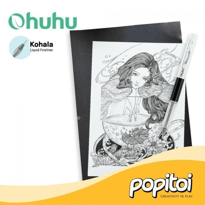 

Ohuhu Kohala Liquid Fineliner Drawing Pens 9 pcs Pulpen Gambar