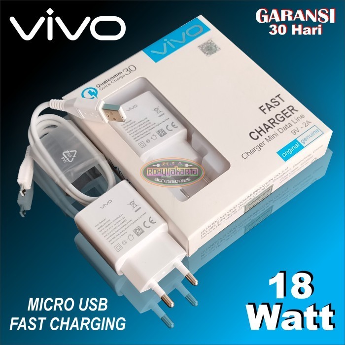 Charger Vivo Y20S Fast Charging Micro USB Original 100%