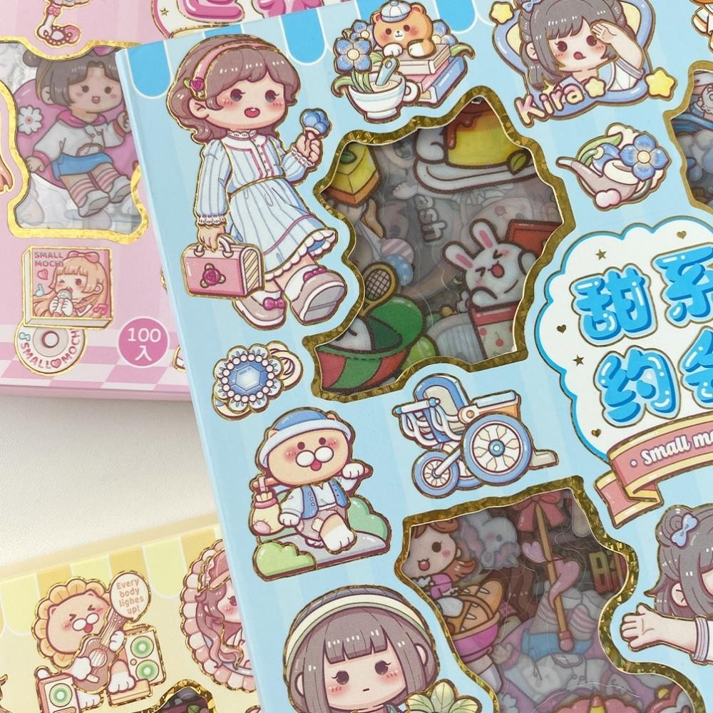 

[ PROMO SPESIAL ] MASU STICKER ISI 100PCS STICKER 3D ASTHETIC LUCU STIKER MASU 1BOX ISI 100 PCS BISA COD