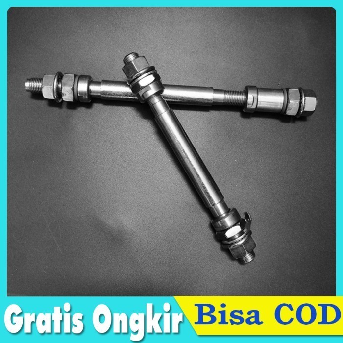 ><><><] As Bearing Komplit Roda Depan Belakang Sepeda MTB Panjang 15cm / 18cm