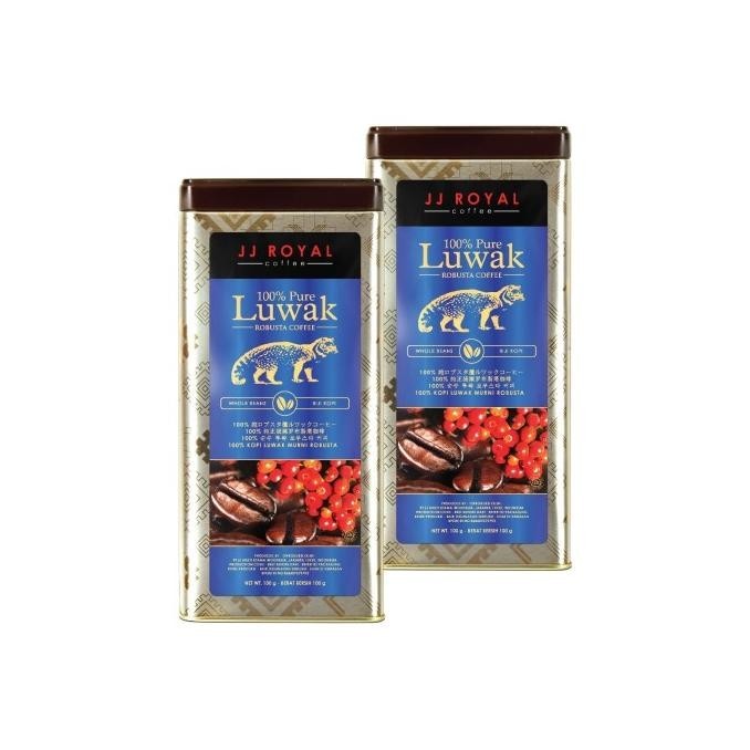 

Bundling Duo Jj Royal Coffee 100% Pure Luwak Bean (Kopi Biji) Tin 100G