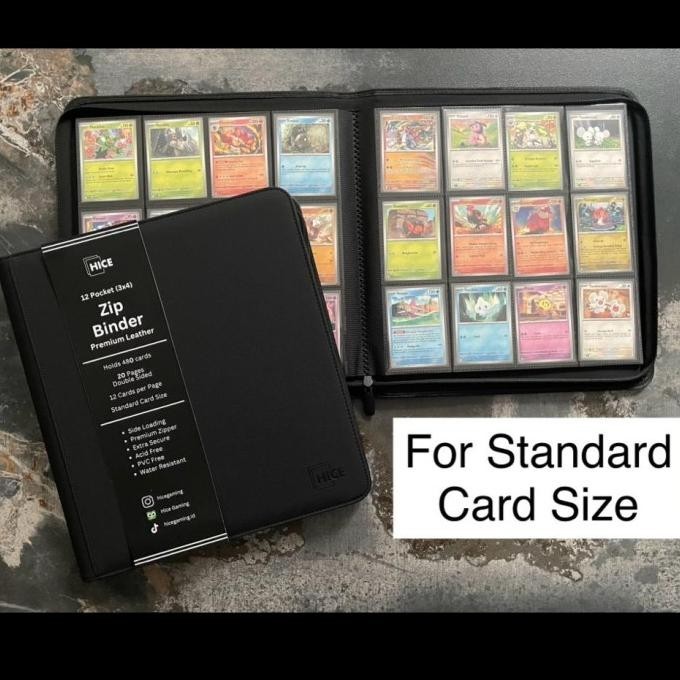 

Hice Premium Zip Album Card Binder 4 Pocket And 12 Pocket Binder Kualitas Premium