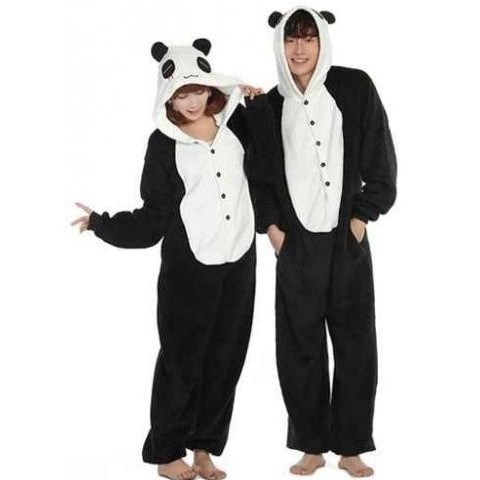 BAJU ONESIE PANDA BERUANG PIYAMA KOSTUM COSPLAY