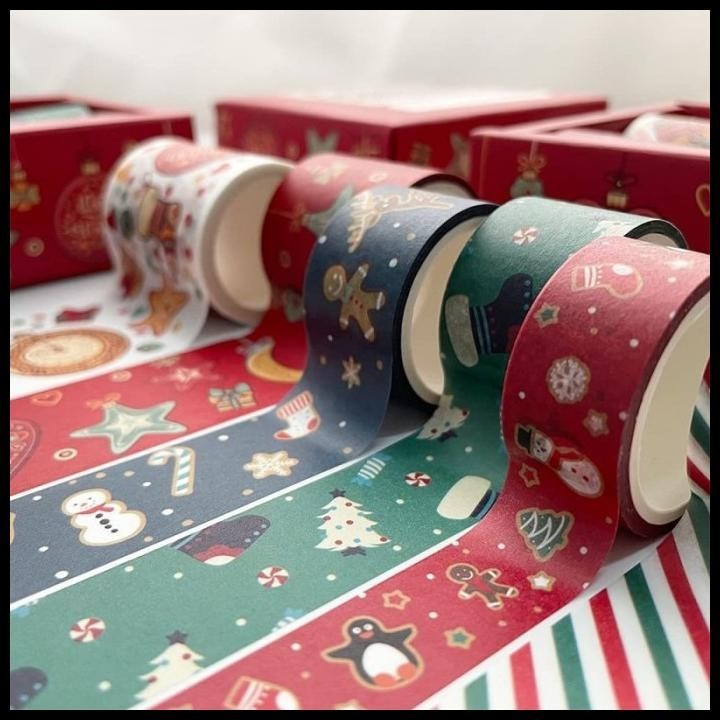 

BEST DEAL 6PCS/SET WASHI TAPE NATAL STICKER CHRISTMAS PAPER BELT NATAL CHRISTMAS !!!!!!